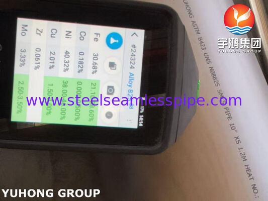 ASTM B423 UNS N08825 Nickellegierungsnahtloses Rohr für die Petrochemieindustrie