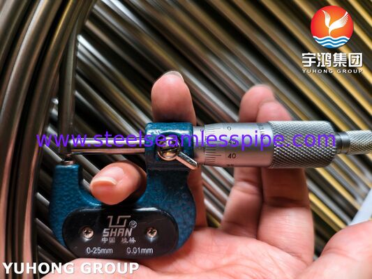 ASTM A269 TP316L Helle, gegrillte, in Edelstahl gewickelte Röhre für Hydraulikleitungen