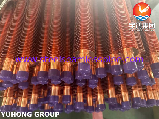 ASTM B111 C70600 Extrudierte Rippenrohre für Schiffswärmetauscher