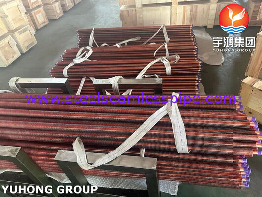 ASTM B111 C70600 Extrudierte Rippenrohre für Schiffswärmetauscher