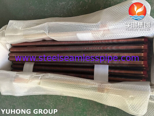 ASTM B111 C70600 Extrudierte Rippenrohre für Schiffswärmetauscher