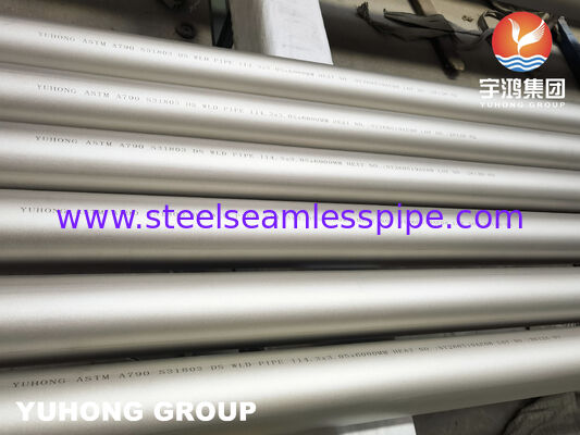 ASTM A790 UNS S31803 Duplex-Schweißrohr aus Edelstahl für korrosive Industrieanlagen