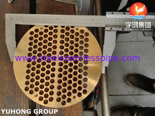 ASME SB171 C46400 Copper Alloy Tubesheet for Shell and Tube Heat Exchanger