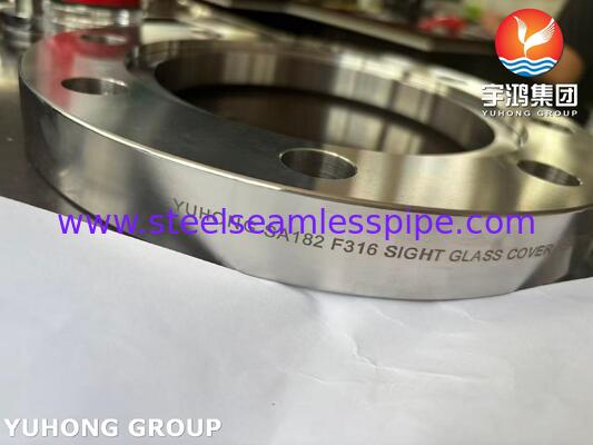 ASME SA182 F316 Stainless Steel Sight Glass Frame Flange for Industrial Equipment