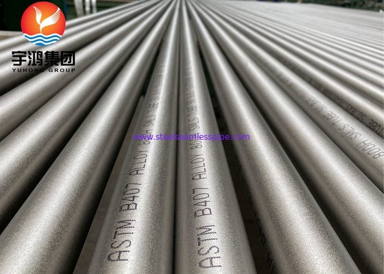 ASME SB407 Incoloy 800H / UNS N08810 Nahtloser Rohr aus Nickellegiertem Stahl