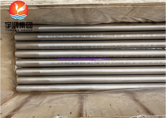 ASME SB407 Incoloy 800H / UNS N08810 Nahtloser Rohr aus Nickellegiertem Stahl