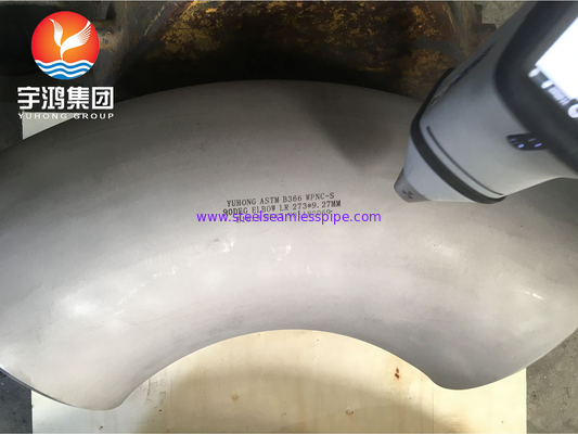 ASTM B366 Monel 400 / UNS N04400 90°-Nickellegierungsstahl Buttweld-Einbau mit Ellenbogen