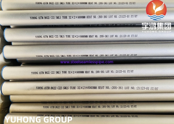 Nahtloses Hastelloy-Rohr u. Rohr ASTM B622, LEGIERUNG C22, B-2, UNS N10276, N06022, N06455, N10675, N06035, N06030, N06200