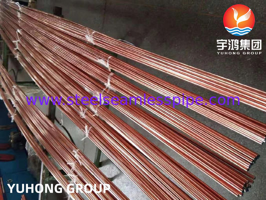 ASTM B111 / ASME SB111 TP2 UNS C12200 DHP Kupferrohr nahtloser Wärmetauscherrohr