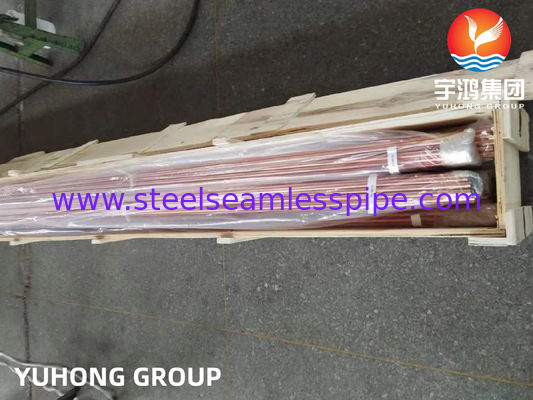 ASTM B111 / ASME SB111 TP2 UNS C12200 DHP Kupferrohr nahtloser Wärmetauscherrohr