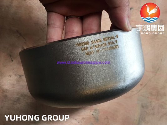 ASTM A403 WP316L 1.4404 Endkappe aus Edelstahl
