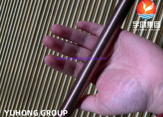 ASME SB111 C70600 Stranggepresstes Niedrigrippenrohr | CuNi 90/10 Wärmetauscherrohre