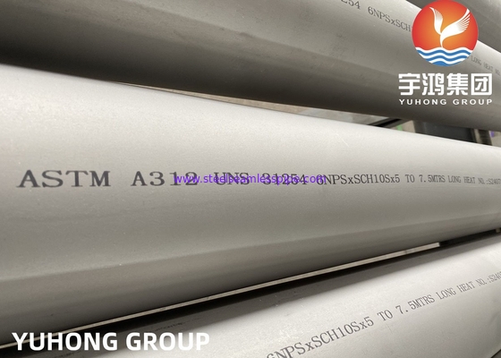 ASTM A312 UNS S31254 254SMO Duplex-Offshore-Rohr aus Edelstahl