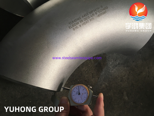 ASTM A403 WP347H 90° Ellenbogen Edelstahl Buttweld Fitting ASME B16.9