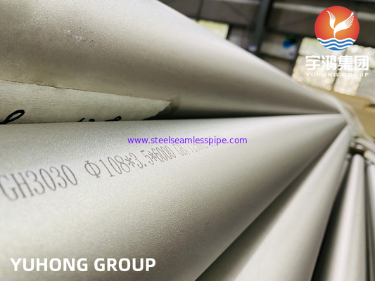 Hochtemperaturlegierung GH3030, GB/T 15062 Ni80Cr20 nahtloses Nickellegierrohr
