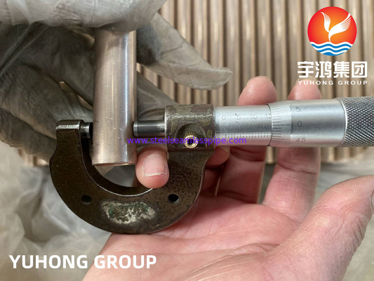 ASTM B111/ ASME SB111 C70600 nahtlose Rohr aus Kupfer-Nickel-Legierung für den Wärmetauscher