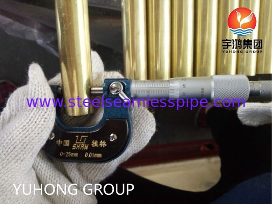 ASTM B111 C44300 Seamless Tube aus Kupferlegierung für Kondensator und Wärmetauscher mit Korrosionsbeständigkeit