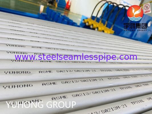 ASME SA213 TP316L Korrosionsbeständige nahtlose Röhre aus Edelstahl für Kessel und Wärmetauscher mit individueller Größe