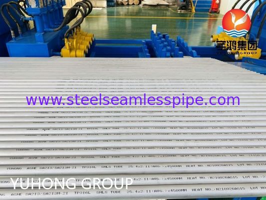 ASME SA213 TP316L Korrosionsbeständige nahtlose Röhre aus Edelstahl für Kessel und Wärmetauscher mit individueller Größe
