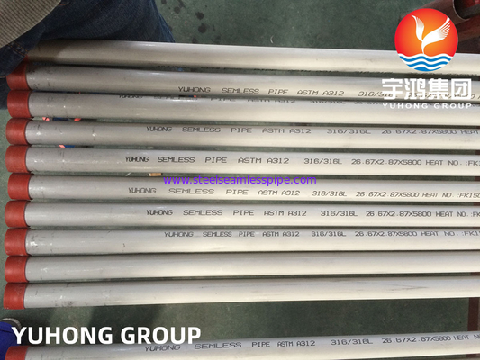 ASTM A312 TP316L Rohr aus Edelstahl für Anwendungen auf See