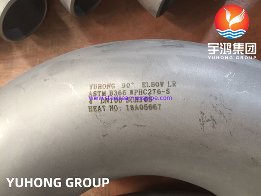 ASTM B366 UNS N10276 / Hastelloy C276 Ellbogen Hastelloy Stahl Buttweld Fitting