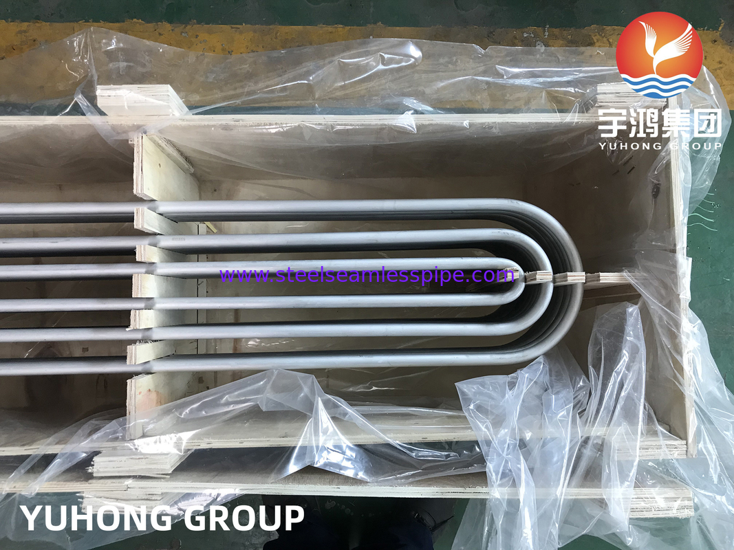 ASME SA213 TP304/304L Nahtlose U-Bogenröhre aus Edelstahl für Wärmetauscher