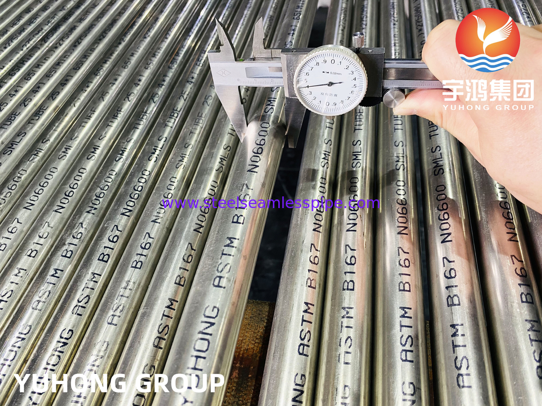 Kernreaktor Gebrauchtrohr ASTM B167 Inconel 600 / UNS N06600 Nahtloser Typ