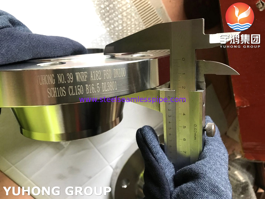 SA182 F60 / UNS S32205 geschmiedeter Duplex-Stahlflansch, Schweißhals-RF-Gesicht ANSI B16.5, für Abwasseraufbereitungsanlagen