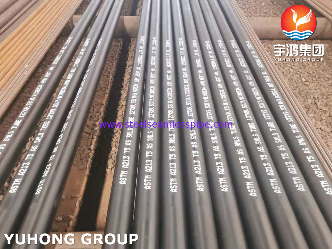 Rohr für den Kessel ASTM A213 Klasse T5 Seamless Tube aus Legierungsstahl schwarz für den Kessel lackiert