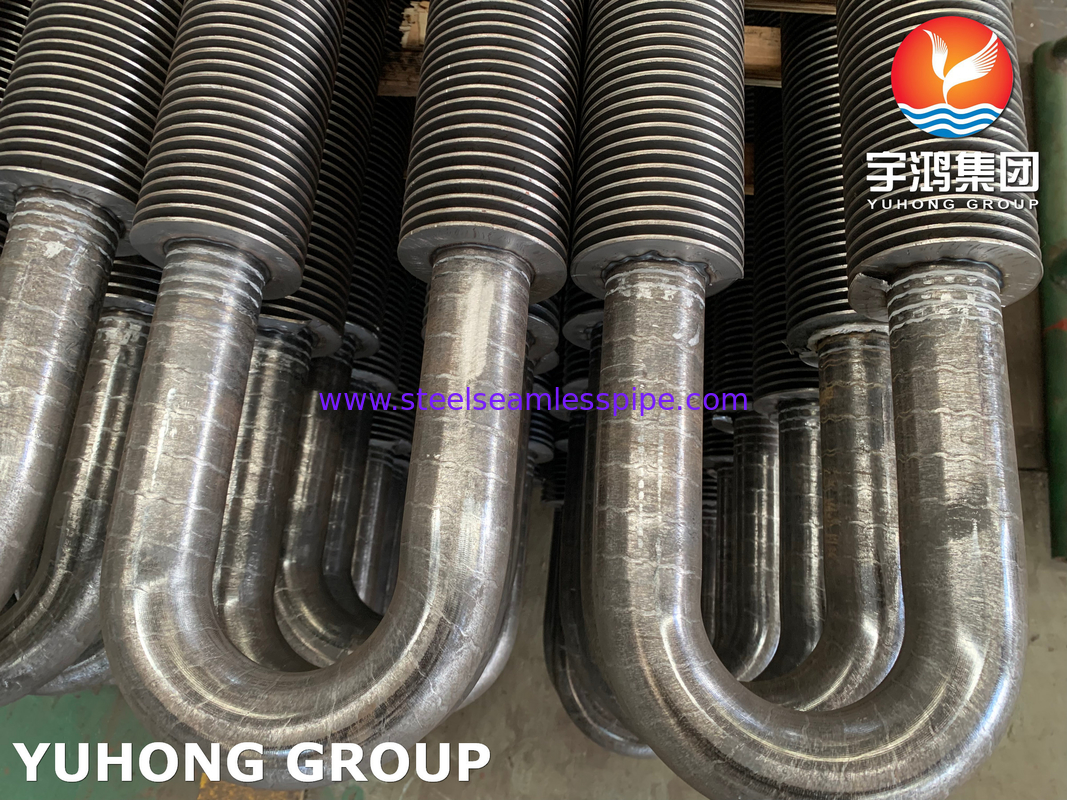U Bend Fin Tube, ASTM A106 Gr. B Hochfrequenzgeschweißtes Finnenrohr für Wärmetauscher