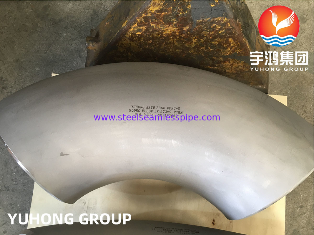 ASTM B366 UNS N04400, Monel 400 Butt Weld Nickellegionsstahl Rohrfittings, Ellenbogen, Reduktoren