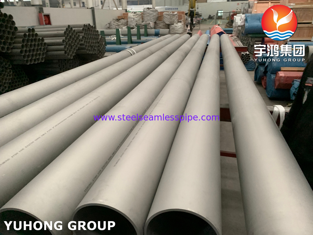 ASTM A790 UNS S32750, 1.4410 Super-Duplex-nahtlose Rohre aus Edelstahl zur Abwasserbehandlung