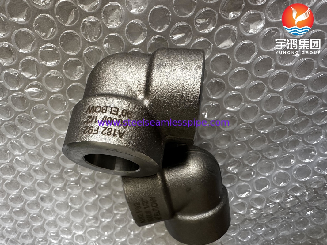 A182 F53 F92 1/2&quot; #3000 90° Elbenschachtelgeschweißt ASME B16.11 für Kraftwerke
