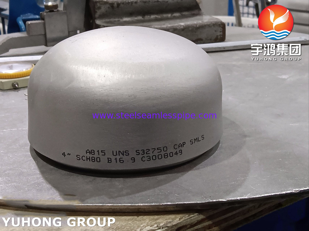 ASTM A815 SAF2507 / UNS S32750 Super Duplex Stahlkappe B16.9 BW Rohrbelag