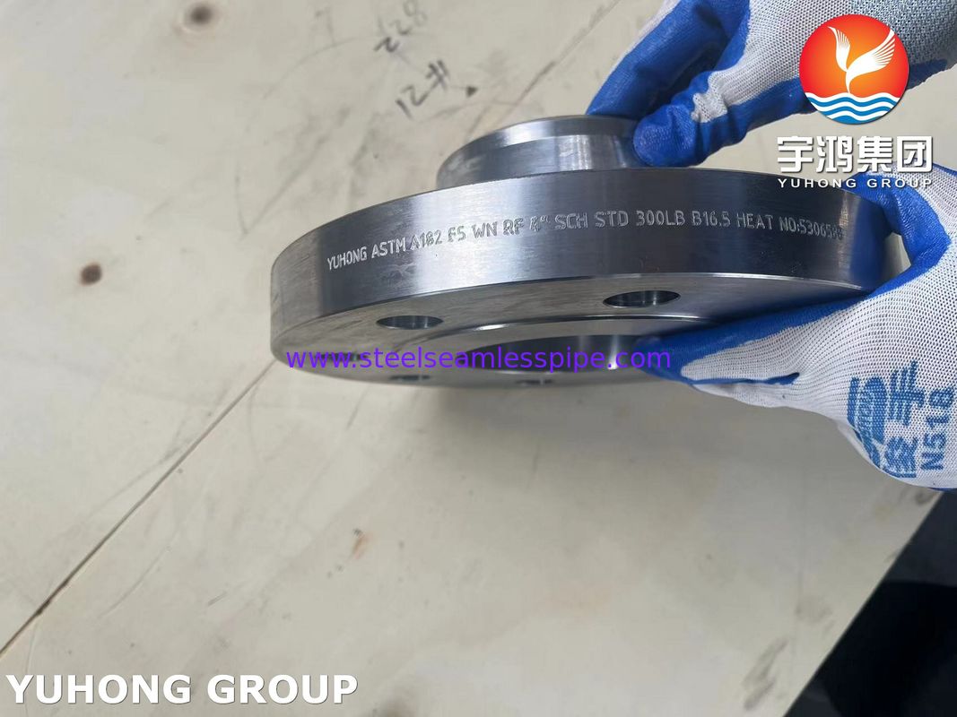 ASTM A182 F5 Legierter Stahl Flansch Geschmiedet Schweißhals Erhöhte Fläche B16.5