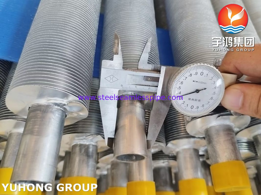 ASME SA249 Edelstahl gewickeltes Rippenrohr Rippentyp L LL KL für Luftkühler