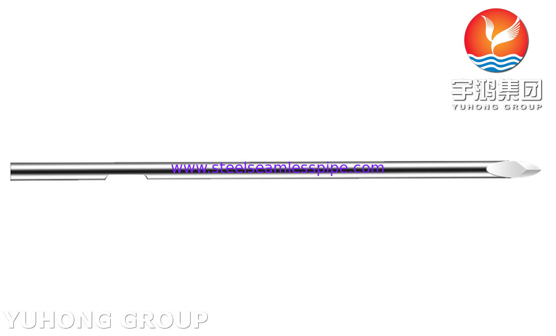 30G Edelstahl-Groove-Blutlanzette, Bevel Solid Tipp Nadelrohr für die Blutentnahme, ISO9626