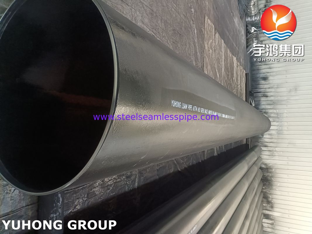 ASTM A53 / ASME SA53 Klasse B LSAW Schweißrohre aus Kohlenstoffstahl NACE für Industrieleitungen