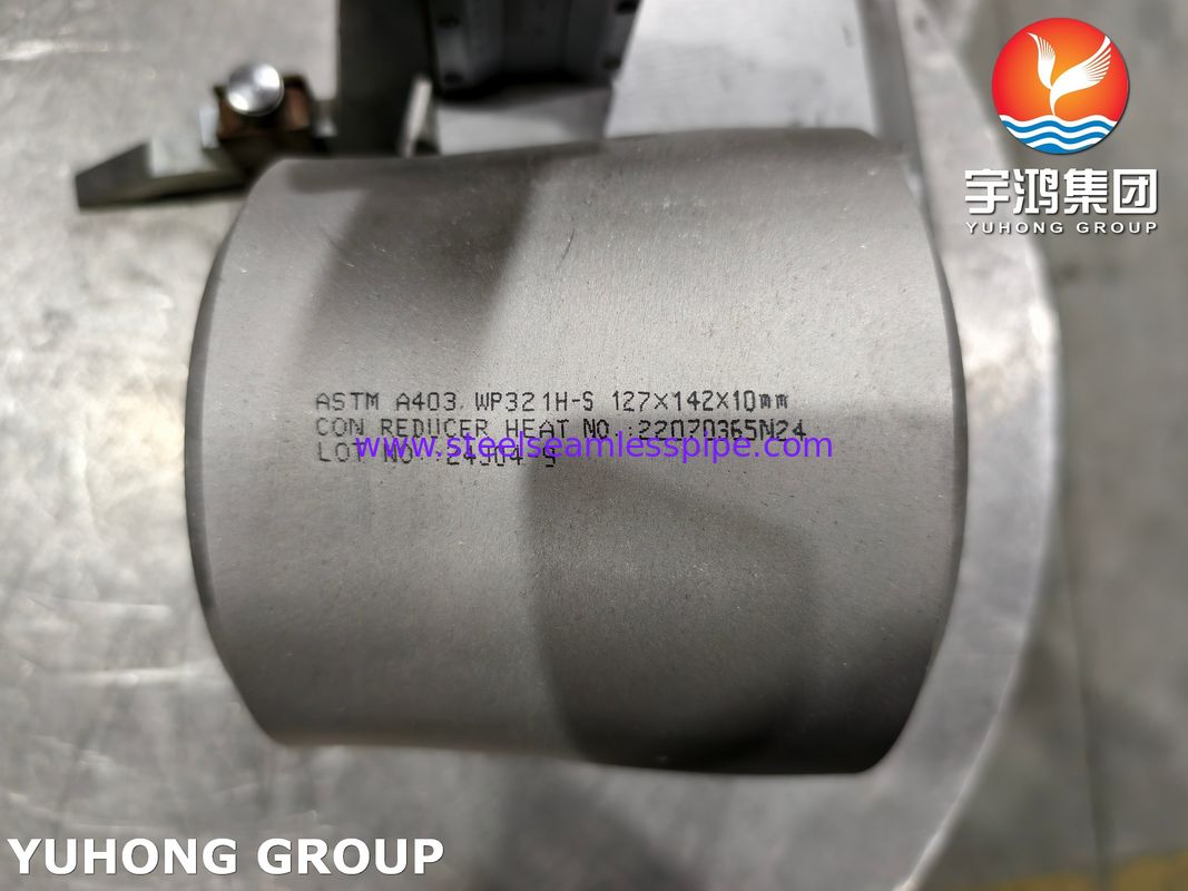 ASTM A403 WP321H / 1.4878 Edelstahlkonzentrischer Reduktor ASME B16.9 Rohrverbindungen