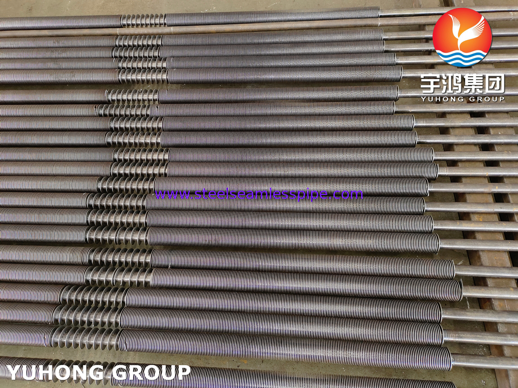 ASTM A106 Gr.B Kohlenstoffstahl U Bend HFW Solid Fin Tube für Auspuffökonomisatoren von Dieselmotoren