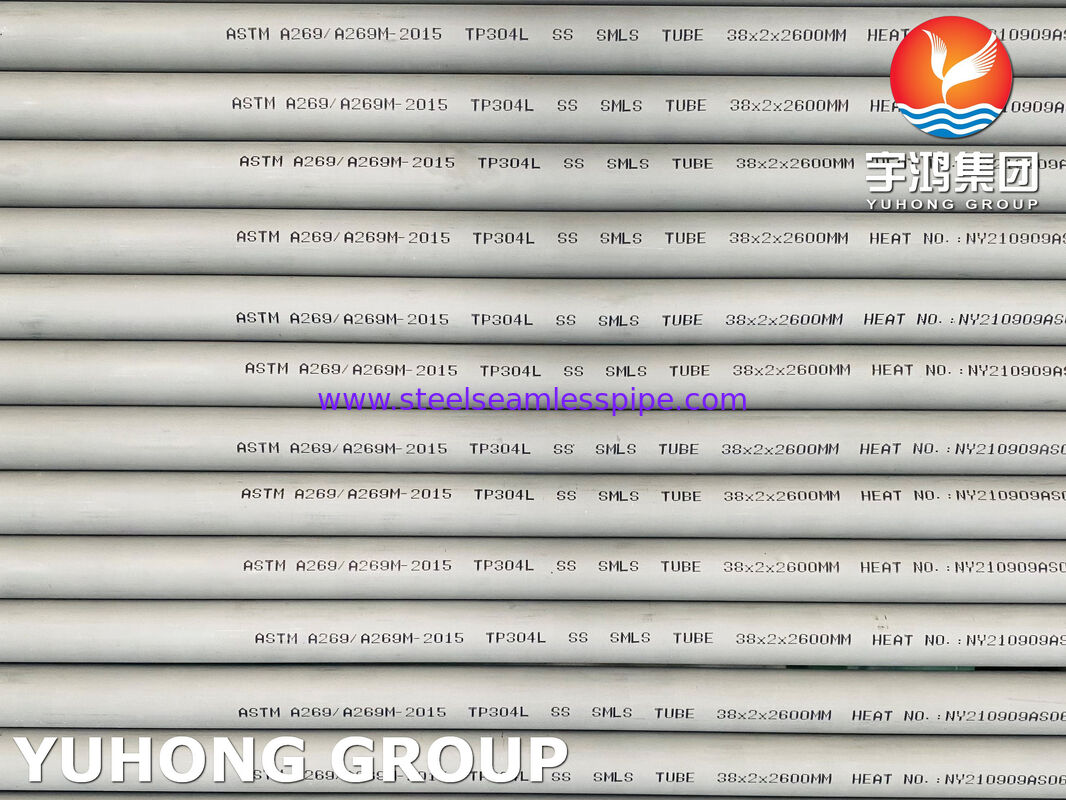 ASTM A269 TP304L / 03Х18Н11 nahtloses Edelstahlrohr für Korrosionsdienst