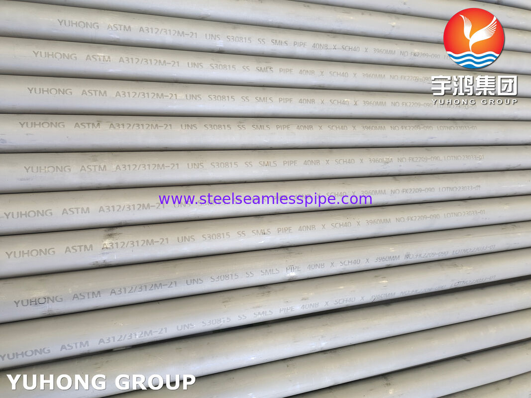 ASTM A312 S30815 / 253MA / EN 1.4835 Nahtloses Edelstahlrohr für Hochtemperaturanwendungen