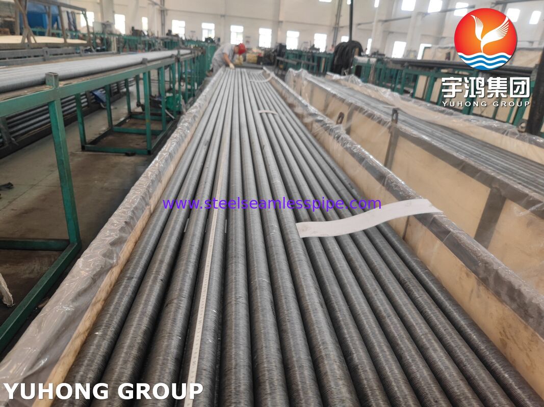 ASME SA209 Kohlenstoffstahl-Einbettungsrohr mit AL1060-Lamellen für Wärmetauscher