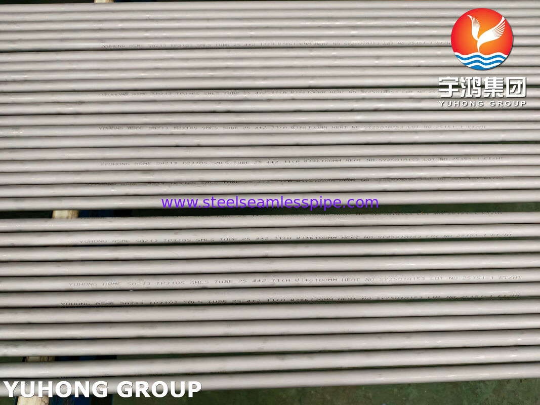 ASTM A213 TP310S Nahtloses Edelstahlrohr, austenitisch, hochtemperatur- und korrosionsbeständig für Kessel und Öfen