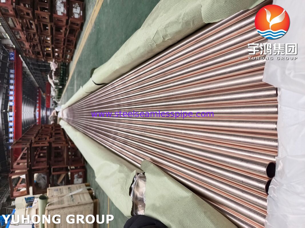 ASTM B111 C70600 nahtloses Kondensatorrohr - 90-10 Kupfer-Nickellegierung für Wärmetauscher und Kondensatoren