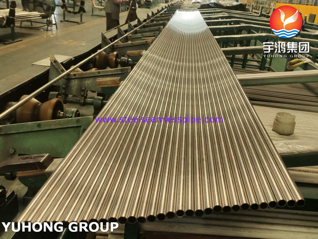 Kupferlegierung Rohr Kupfer und Kupferlegierung nahtlose Kondensatorrohre ASME SB111 ASTM B111 C10200 C44300 C61400 C71500