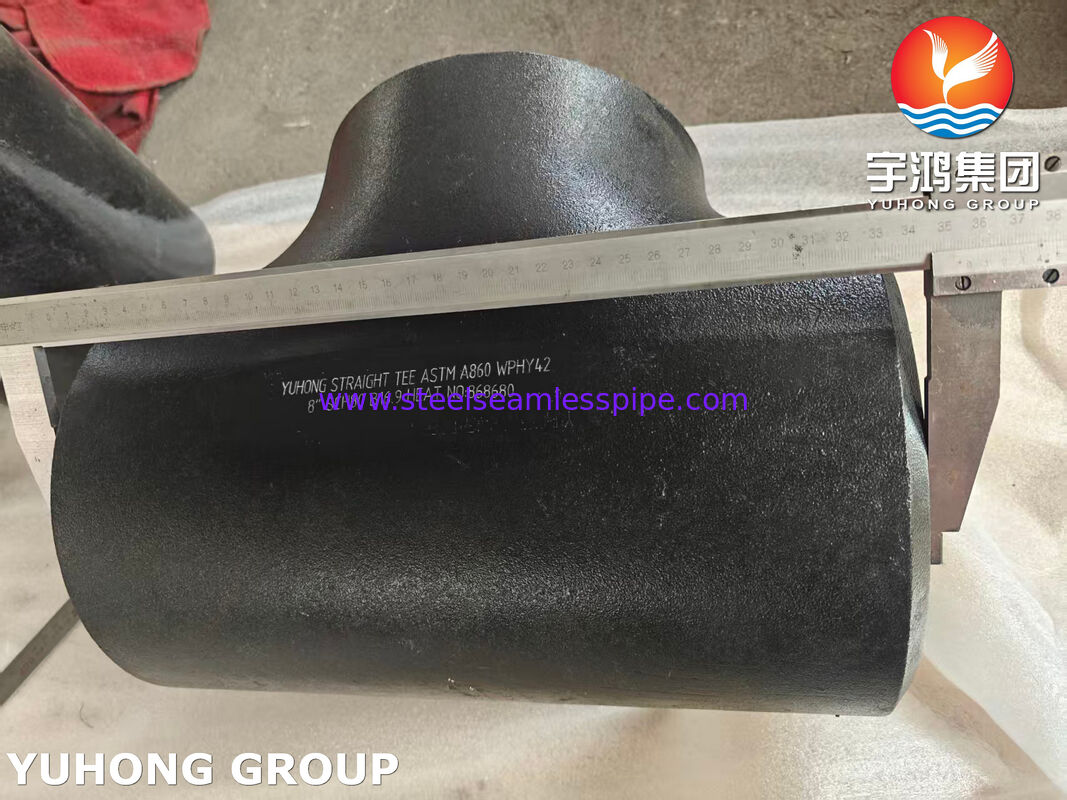 ASTM A860 WPHY 42 Kohlenstoffstahl Gerade-Tie ASME B16.9 Stahl Buttweld-Rohrverbindungen