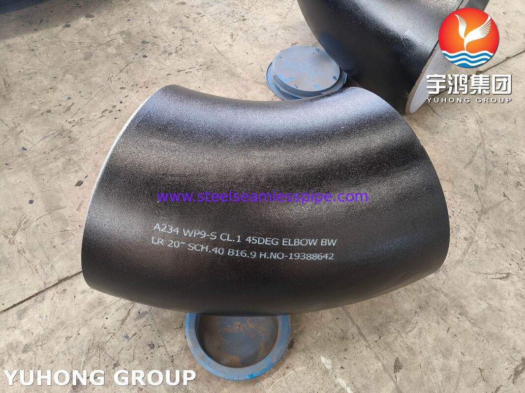 ASTM A234 WP9 CL.1 Alloy Steel Elbow für Hochtemperaturkessel und Rohrleitungen