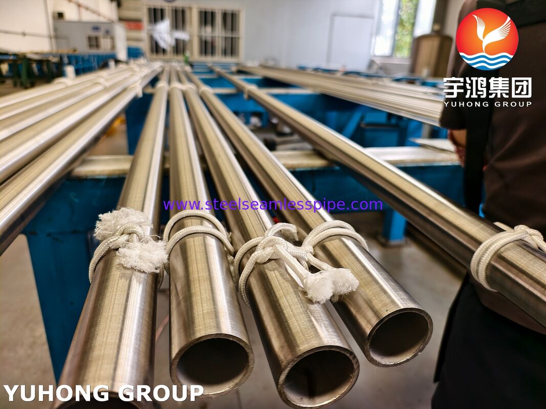 Welded UNS N08020 alloy pipe for general corrosion-resisting and low- or high-temperature service.