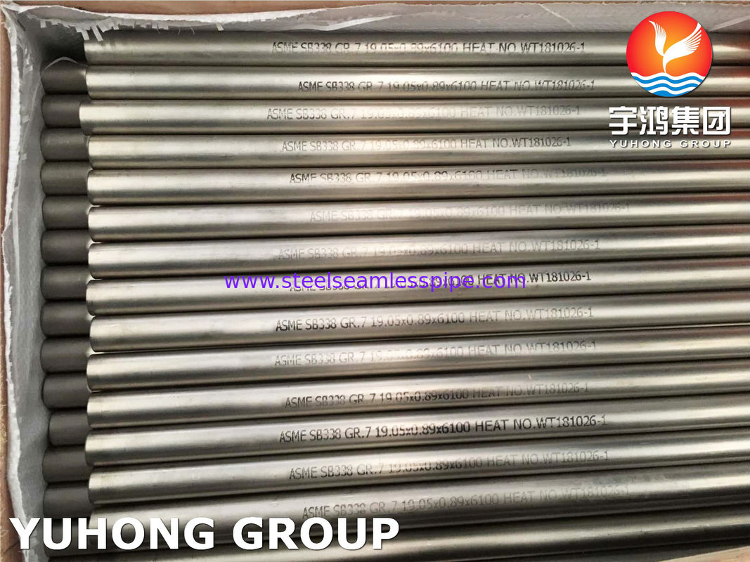 ASME SB338 Stufe 7 Titanium nahtlose Röhre